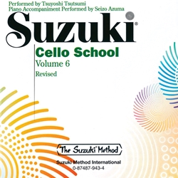 Suzuki Cello School, Volume 6 - CD Revised Edition - 6 Cello