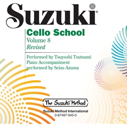Suzuki Cello School, Volume 8 - CD Revised Edition - 8 Cello