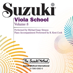 Suzuki Viola School, Volume 8 - CD - International Edition - 8