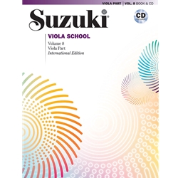 Suzuki Viola School, Volume 8 - International Edition - 8 Viola