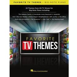Favorite TV Themes - Big Note Piano