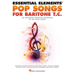 Essential Elements Pop Songs For Baritone T.C. - Easy