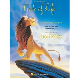 Circle of Life -  Piano-Vocal-Guitar