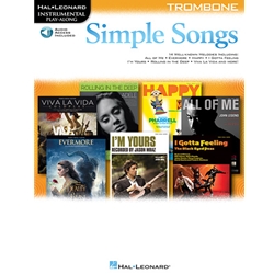 Simple Songs Instrumental Play Along for Trombone - Easy Trombone
