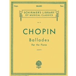 Ballades Schirmer Library of Classics Volume 31 -  Piano Solo
