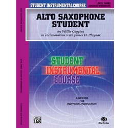 Alto Saxophone Student Level Three - Advanced Intermediate Alto Sax