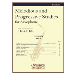 Melodious and Progressive Studies, Book 2 for Saxophone -  Saxophone