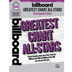 Billboard Greatest Chart All-Stars Instrumental Solos for Alto Sax -  Alto Sax
