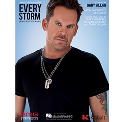 Every Storm (Runs Out of Rain) -  Piano-Vocal-Guitar