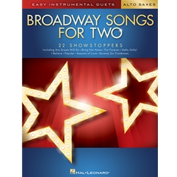 Broadway Songs for Two Alto Saxophones -  Saxophone