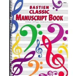 Bastien Classic Manuscript Book -  All Instruments