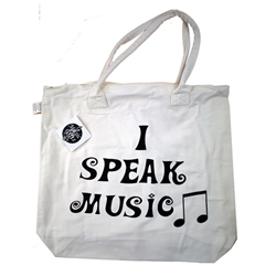"I Speak Music" Canvas Bag