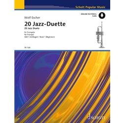 20 Jazz Duets with Preparatory Rhythmical Exercises for Beginners -  Trumpet