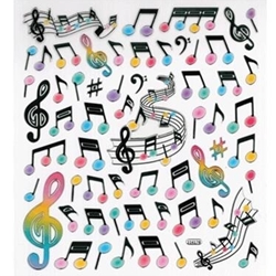 AIM 29518 Music Note Stickers