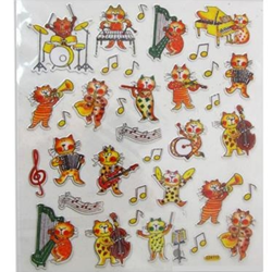 Musical Cat Sticker Sheet