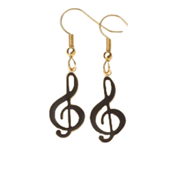 G Clef Earrings