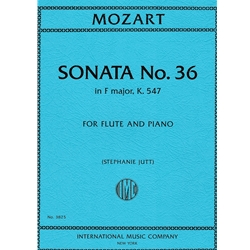 Sonata No. 36 in F Major K. 547 - Flute