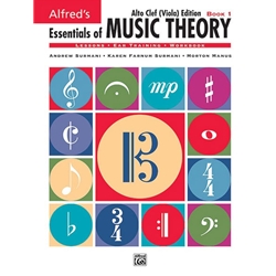 Essentials of Music Theory Alto Clef (Viola) Book 1 -  Viola
