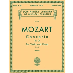 Concerto No. 3 In G, K. 216 -  Piano, Violin