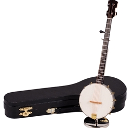 Broadway CJ023 Mini Banjo w/ Case & Stand 9"