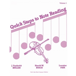 Quick Steps to Note Reading, Volume 1 - 1 Cello