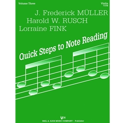 Quick Steps to Note Reading, Volume 3 - 3 Violin