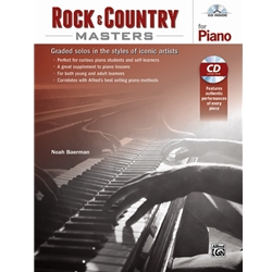 Rock & Country Masters w/ CD -  Piano