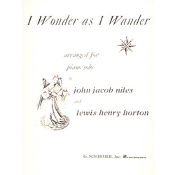 I Wonder As I Wander - Early Intermediate Piano Solo