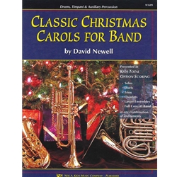 Classic Christmas Carols For Band - 2 - 3 Auxiliary Percussion, Drum, Timpani