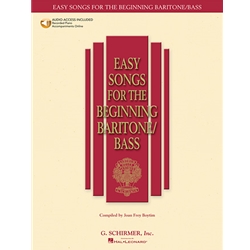 Easy Songs for the Beginning Baritone/Bass - Easy Baritone Voice, Bass Voice