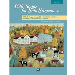 Folk Songs For Solo Singers - Volume 2 -  Medium Low Voice