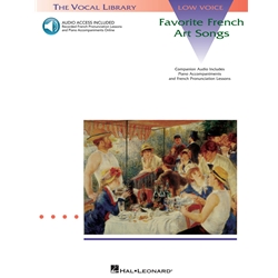 Favorite French Art Songs - Volume 1 -  Low Voice