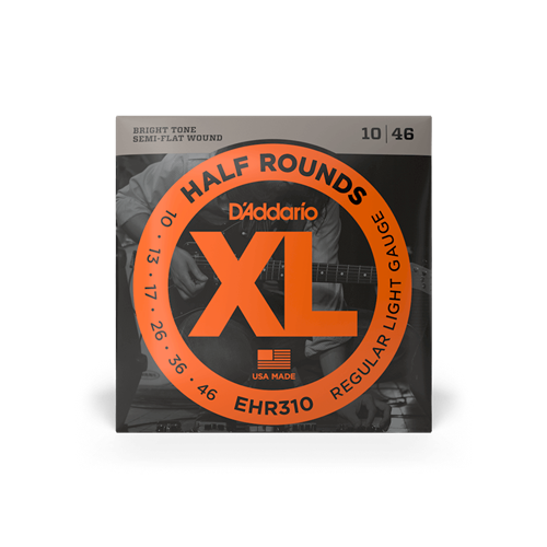 D'Addario XL Half Rounds - Semi Flat Wound
