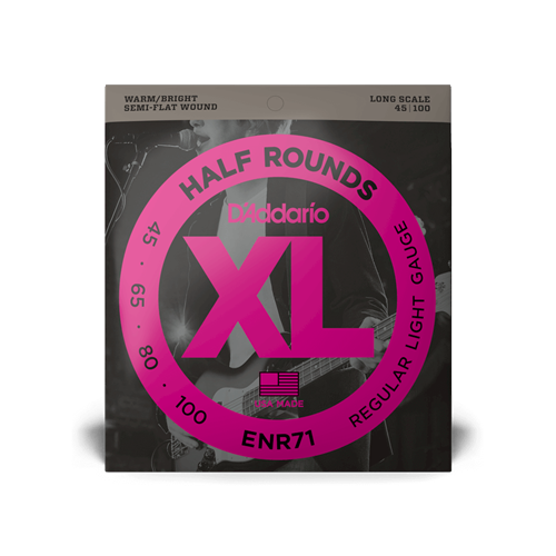 D'Addario XL Half Rounds Electric Bass