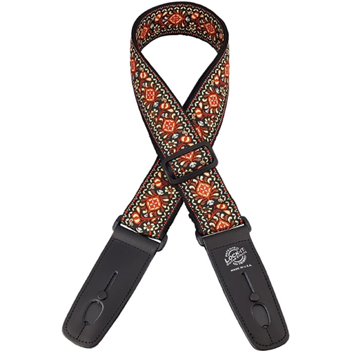 Lock-It Locking Gutiar Strap - Retro Vintage