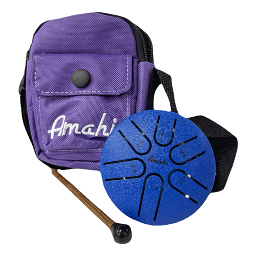 Amahi KLG3 Steel Tongue Drum w/ Bag and Mallet 3"