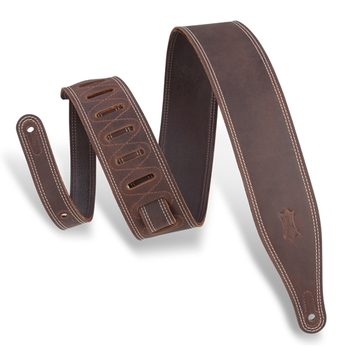 Levy's Leathers M17BDS Guitar Strap - Leather w/ Garment Leather Backing 2.5" Wide