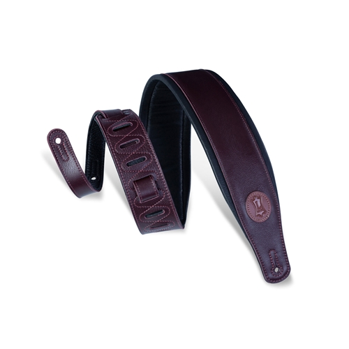 Levy's Leathers MSS2 Bass Strap - Garment Leather w/Padding 3" Wide