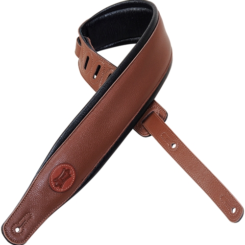 Levy's Leathers MSS2 Bass Strap - Garment Leather w/Padding 3" Wide